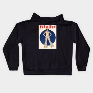 Film Fun vintage 1920s magazine cover Kids Hoodie